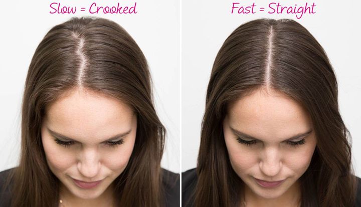 HAIR HACK: THE PERFECT PART If you struggle to create a straight part every…
